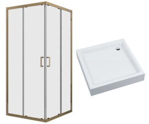Kabina Prysznicowa Liveno Ina Gold Q 90x90cm